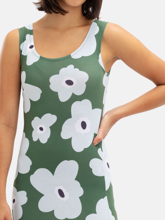 mouwloze midi bodycon jurk