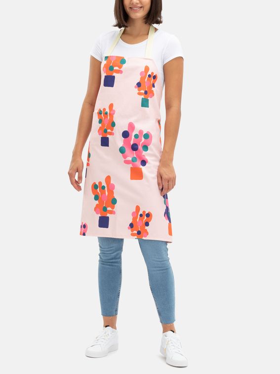 printed aprons with splatter design