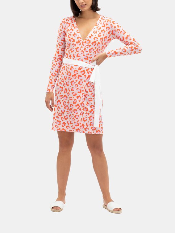 プリント ラップドレス