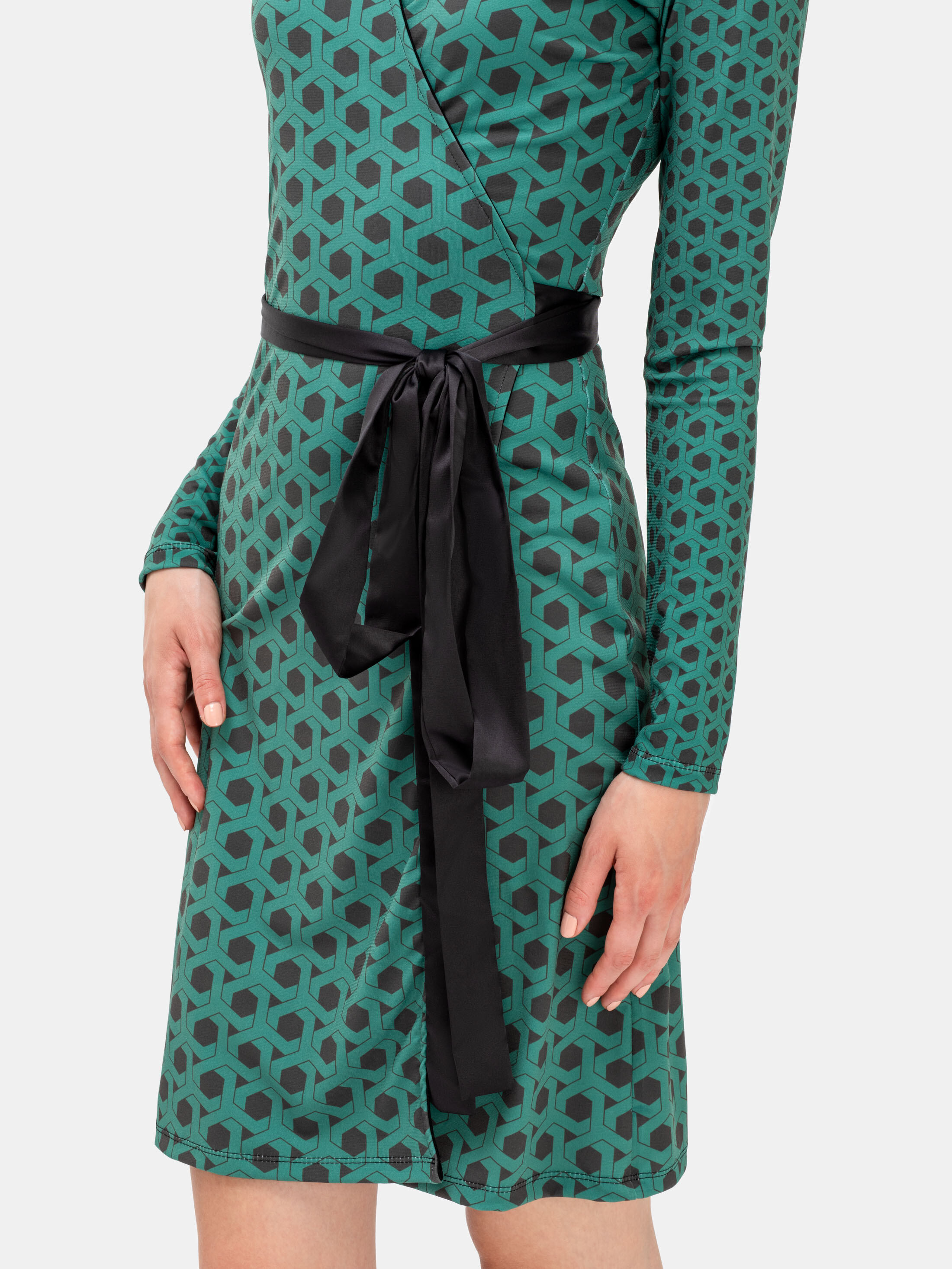 vestido cruzado a medida con tus disenos