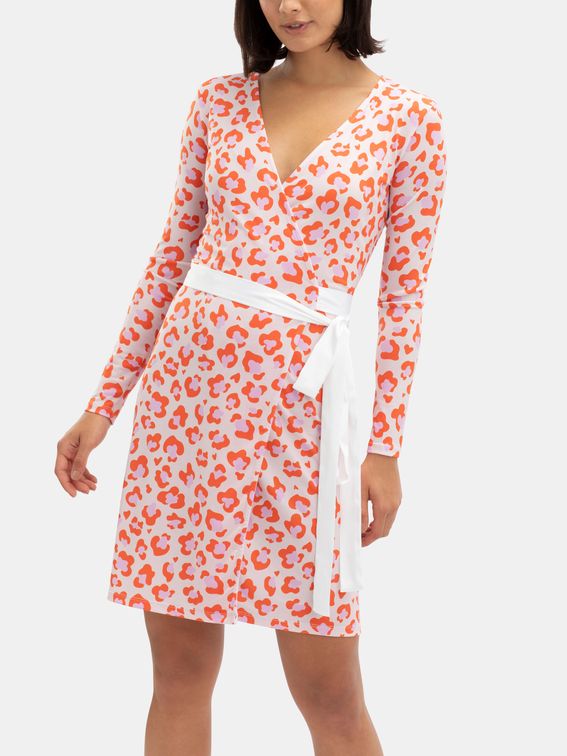 長袖 ラップワンピース デザイン