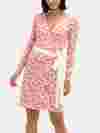 long sleeve custom wrap dress