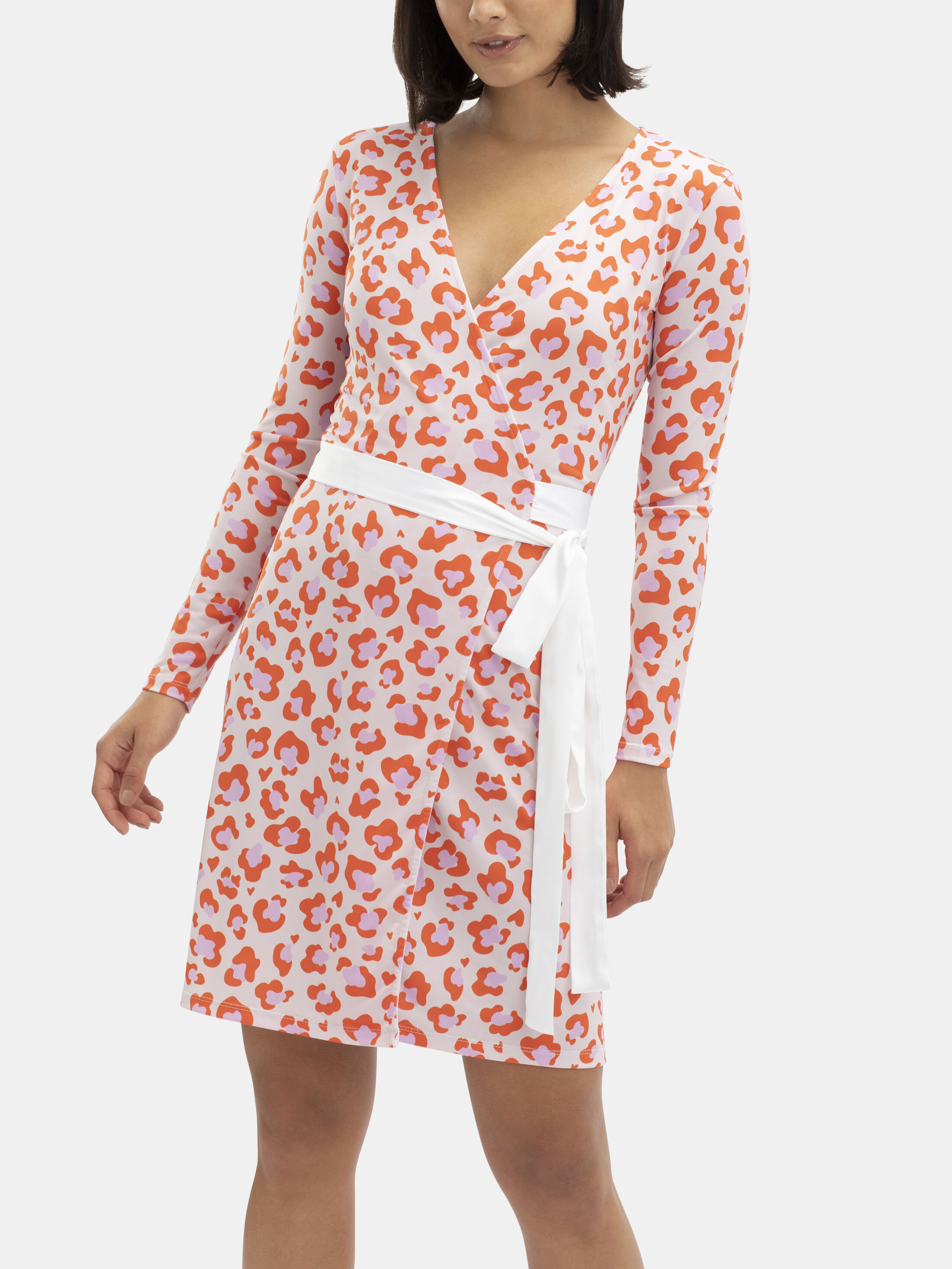 long sleeve custom wrap dress NZ