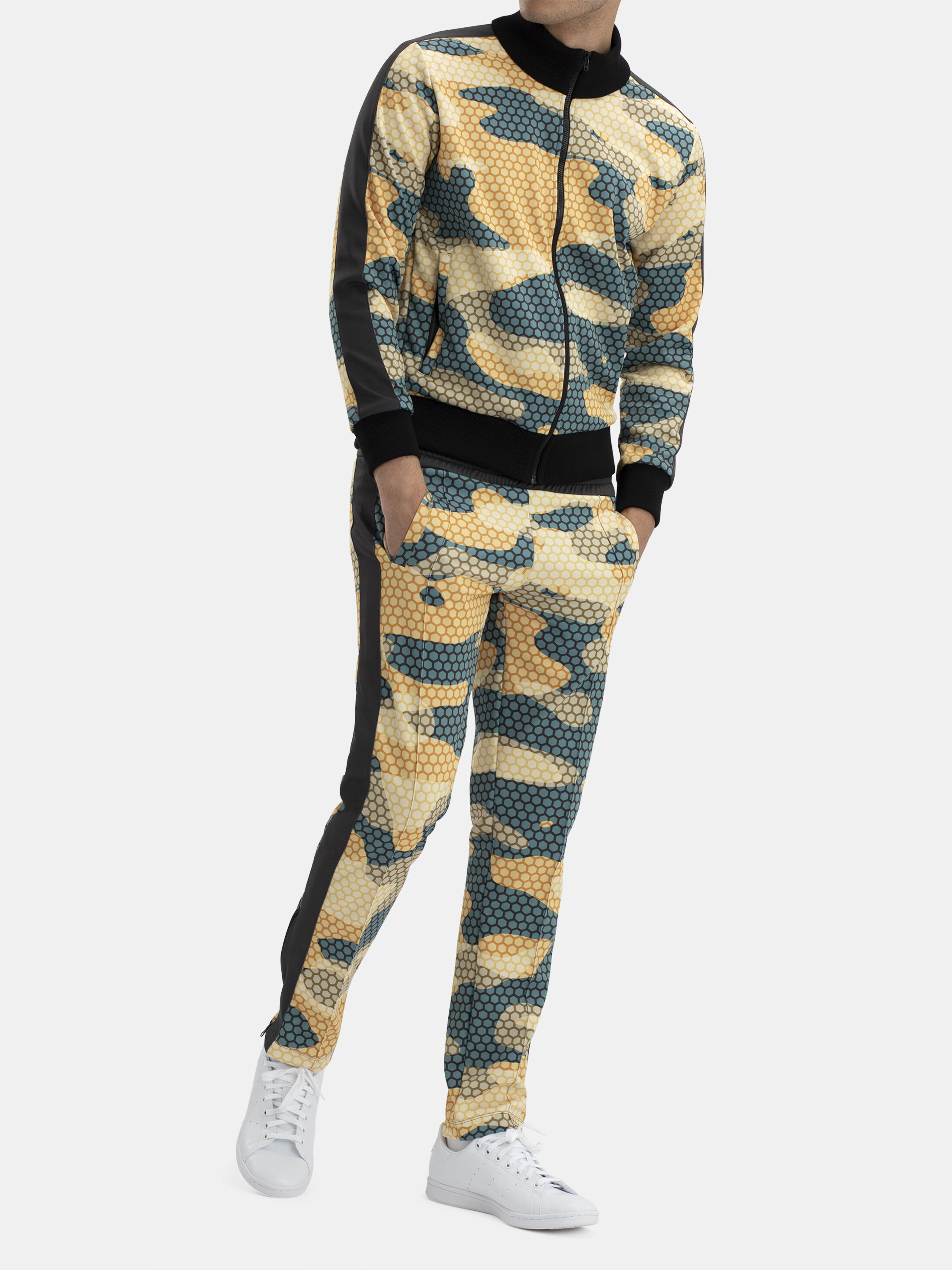 Printed sweatsuit best sale