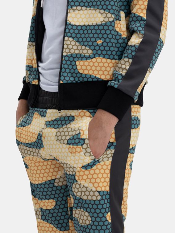 custom tracksuit printing side view