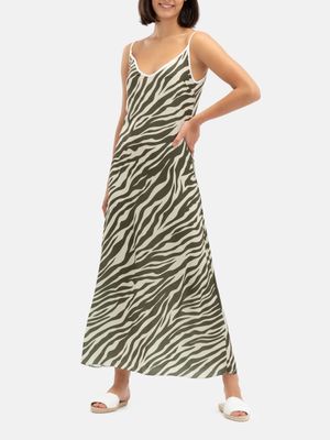 robe à bretelles imprimée