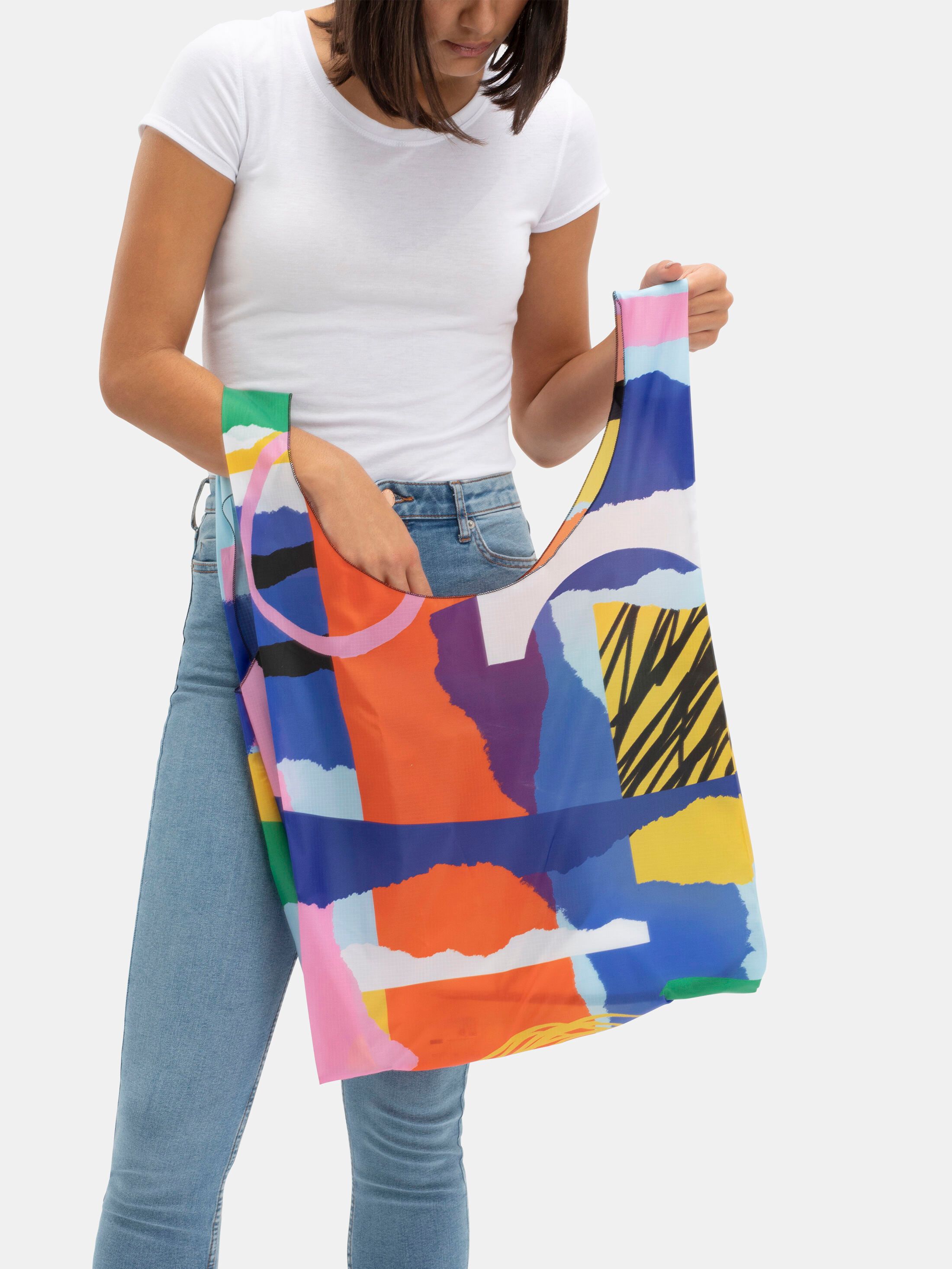 sac shopping réutilisable avec motifs