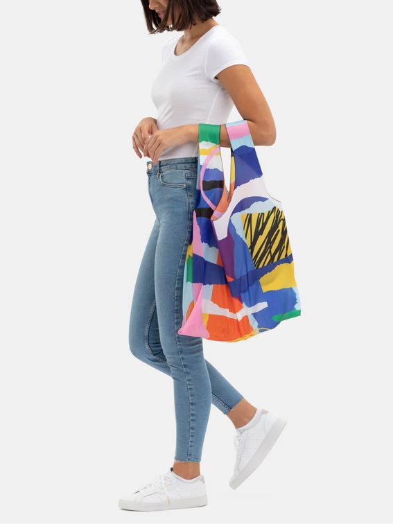 custom grocery bags bird print