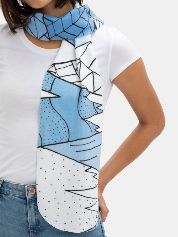 bufanda personalizada diseño online una o dos capas