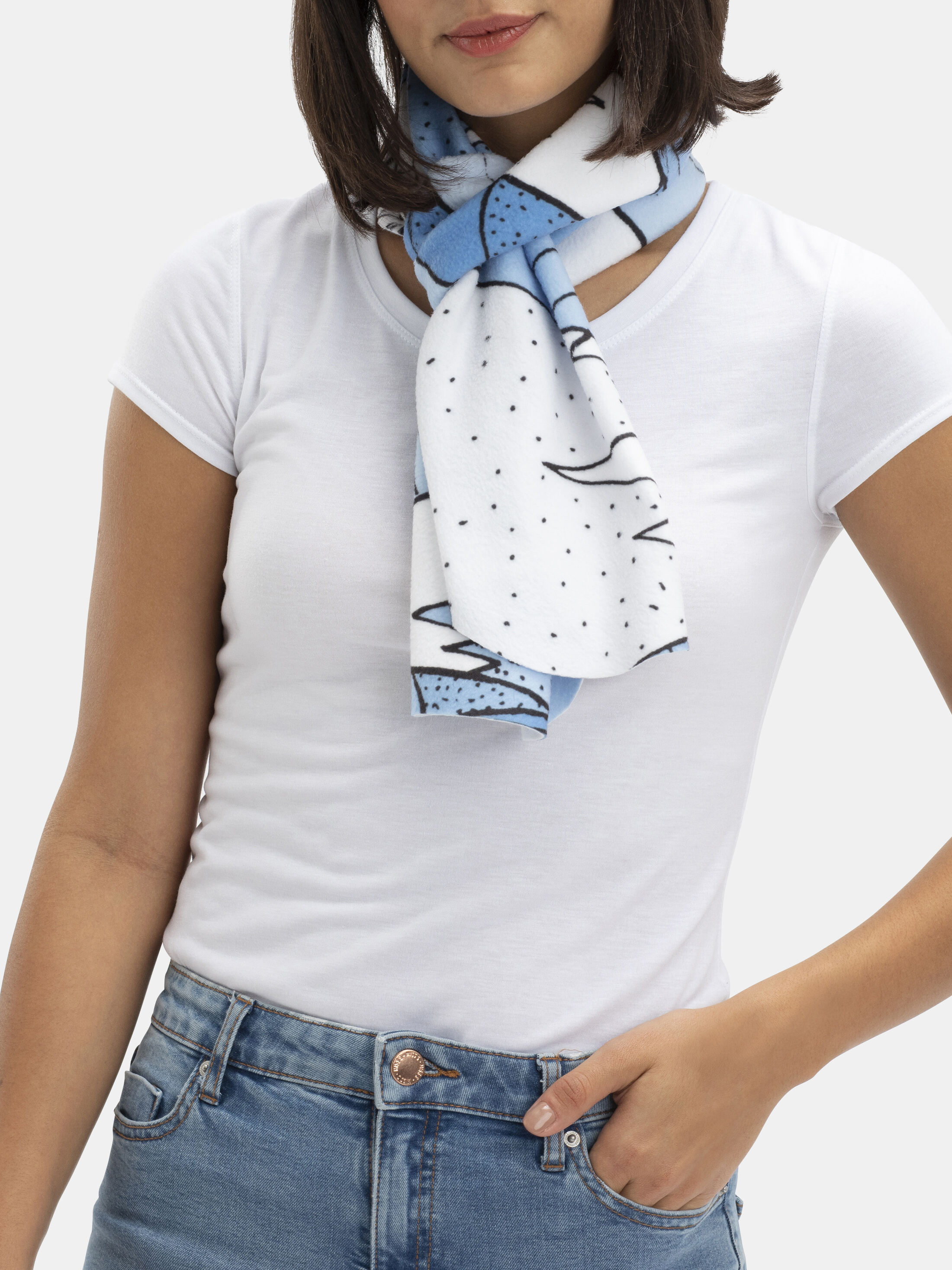 Custom fleece scarves discount