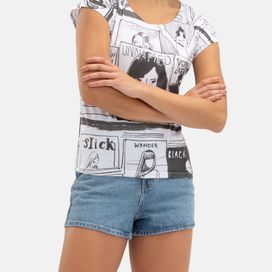 Loszittend Dames T-Shirt Zelf Ontwerpen en Bedrukken