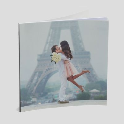 square softcover photo book
