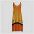 Custom-printed casual sleeveless midi dress NZ