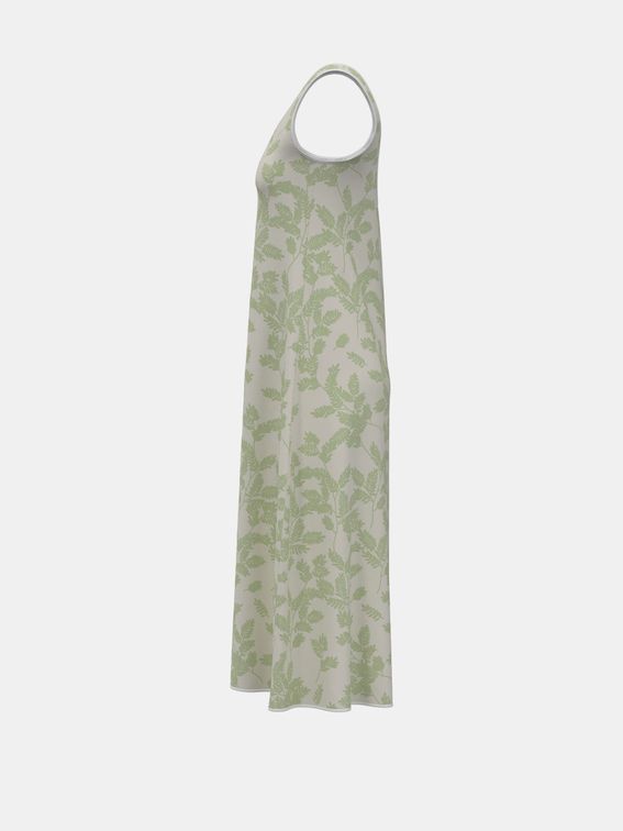 custom sleeveless midi dress side