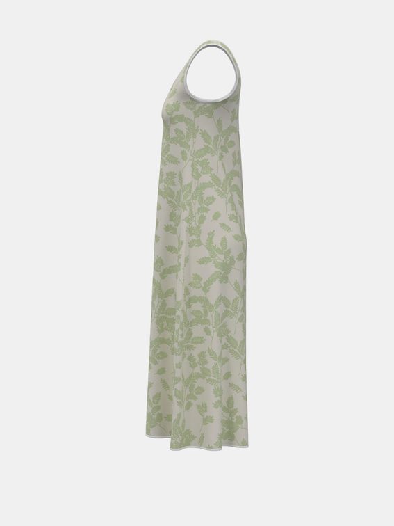 custom sleeveless midi dress side