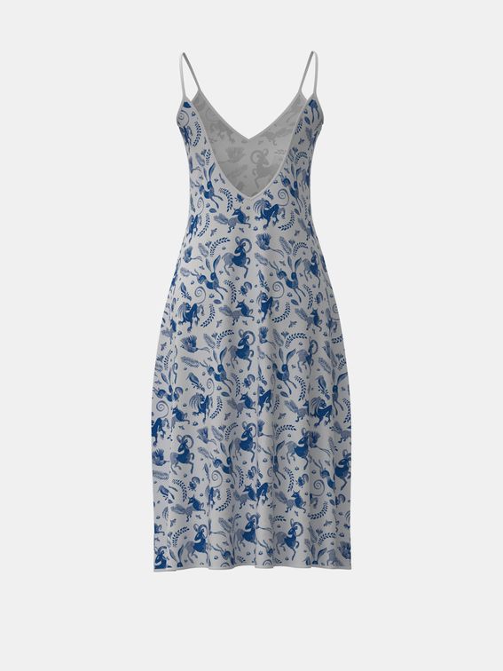 sleeveless midi dress