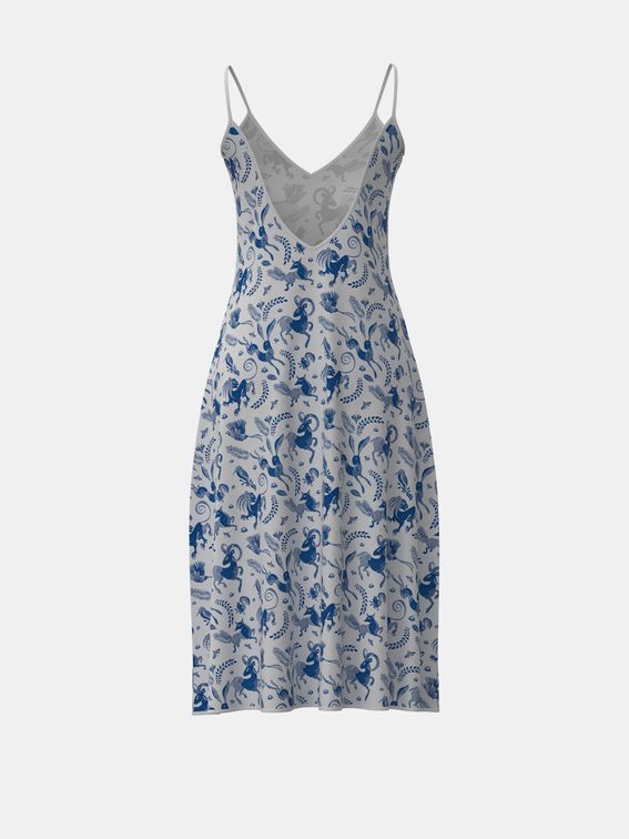 sleeveless midi dress