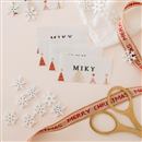 gepersonaliseerde stoffen labels kerstmis