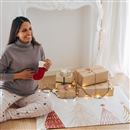 vloerkleed met kerstprint