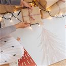 クリスマスラグ　ホームグッズ