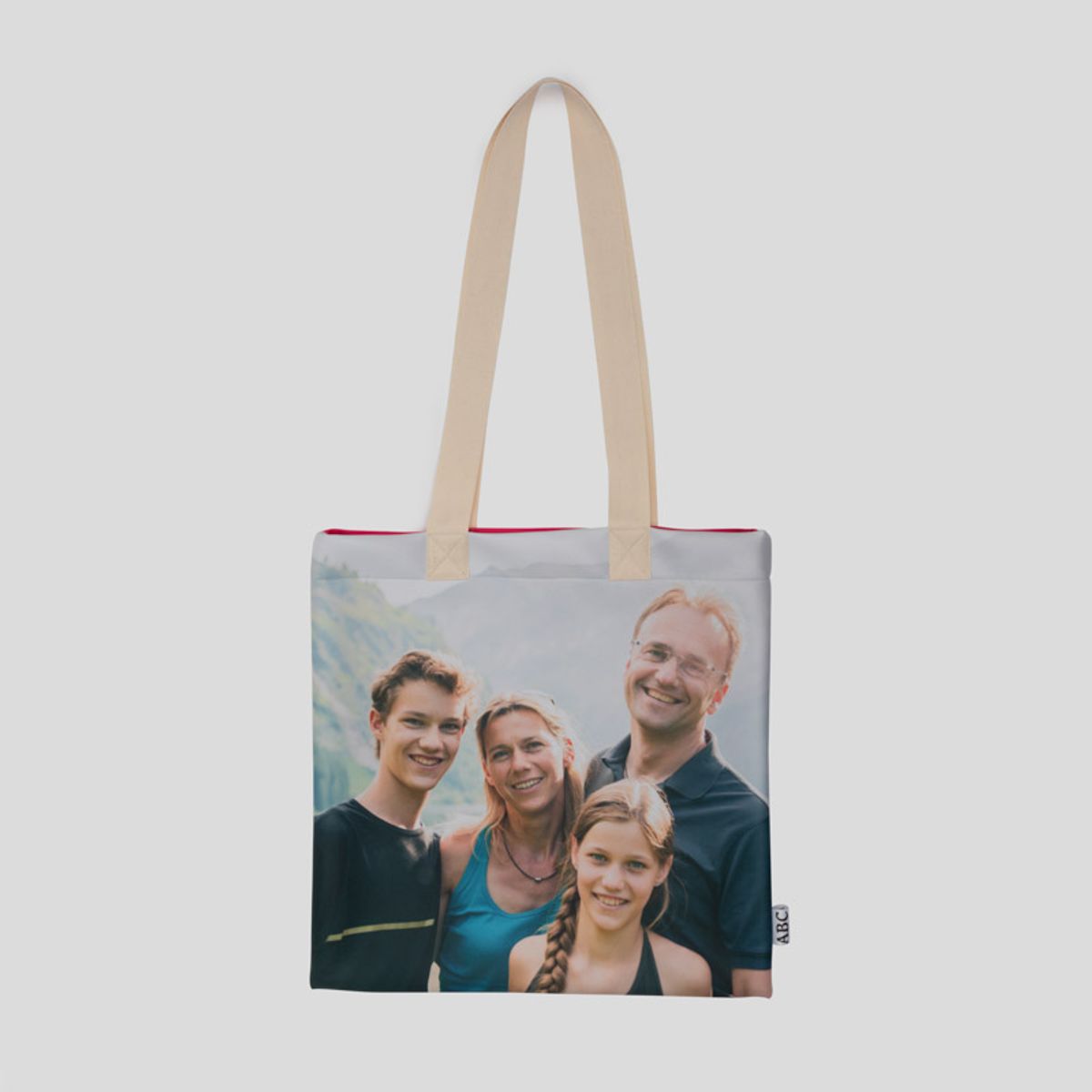 Personalised canvas tote bag
