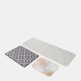 printed bath mat size