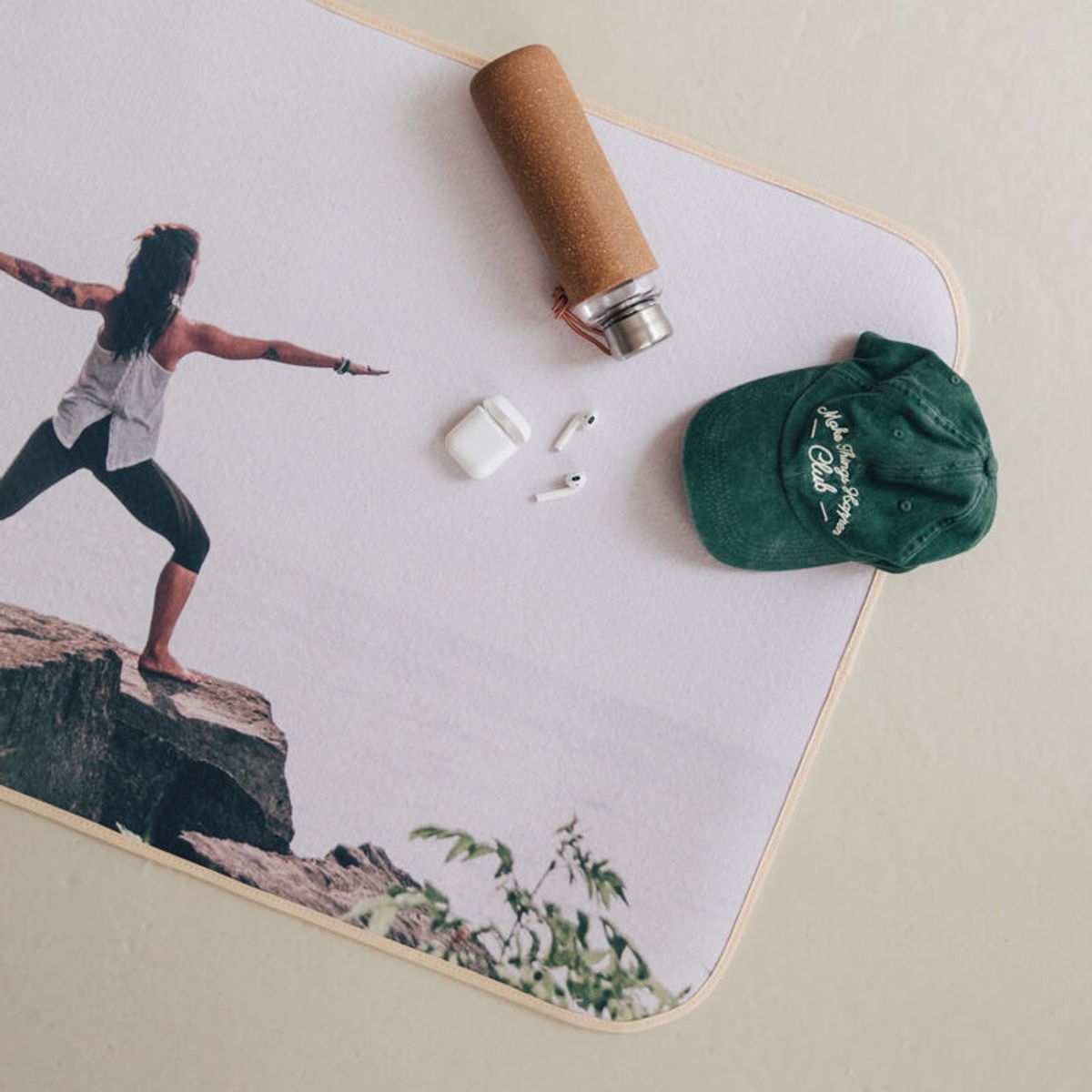 design your own yoga mat with printed vacation photos
