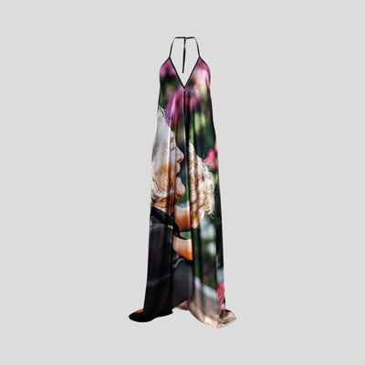 Personalized Halterneck Backless Dress