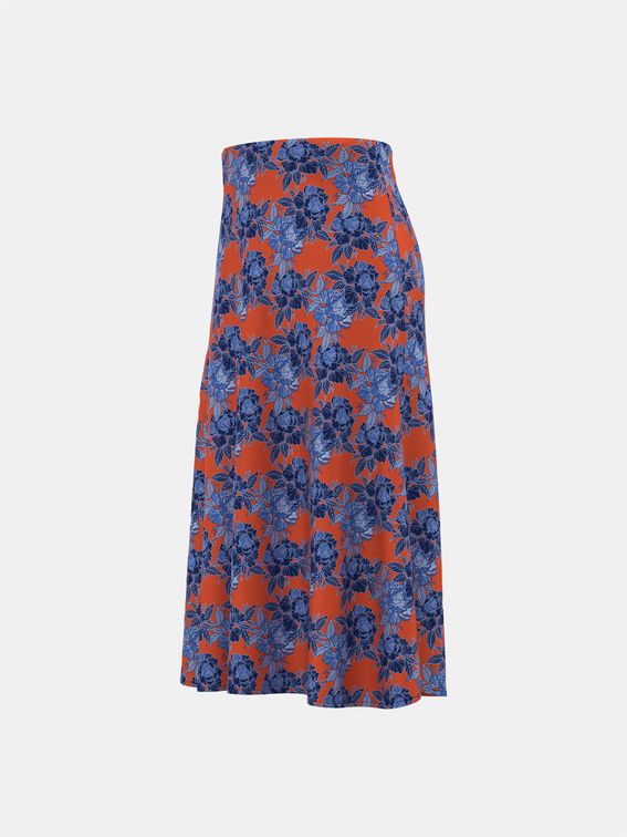 Custom Silk A-Line Skirt
