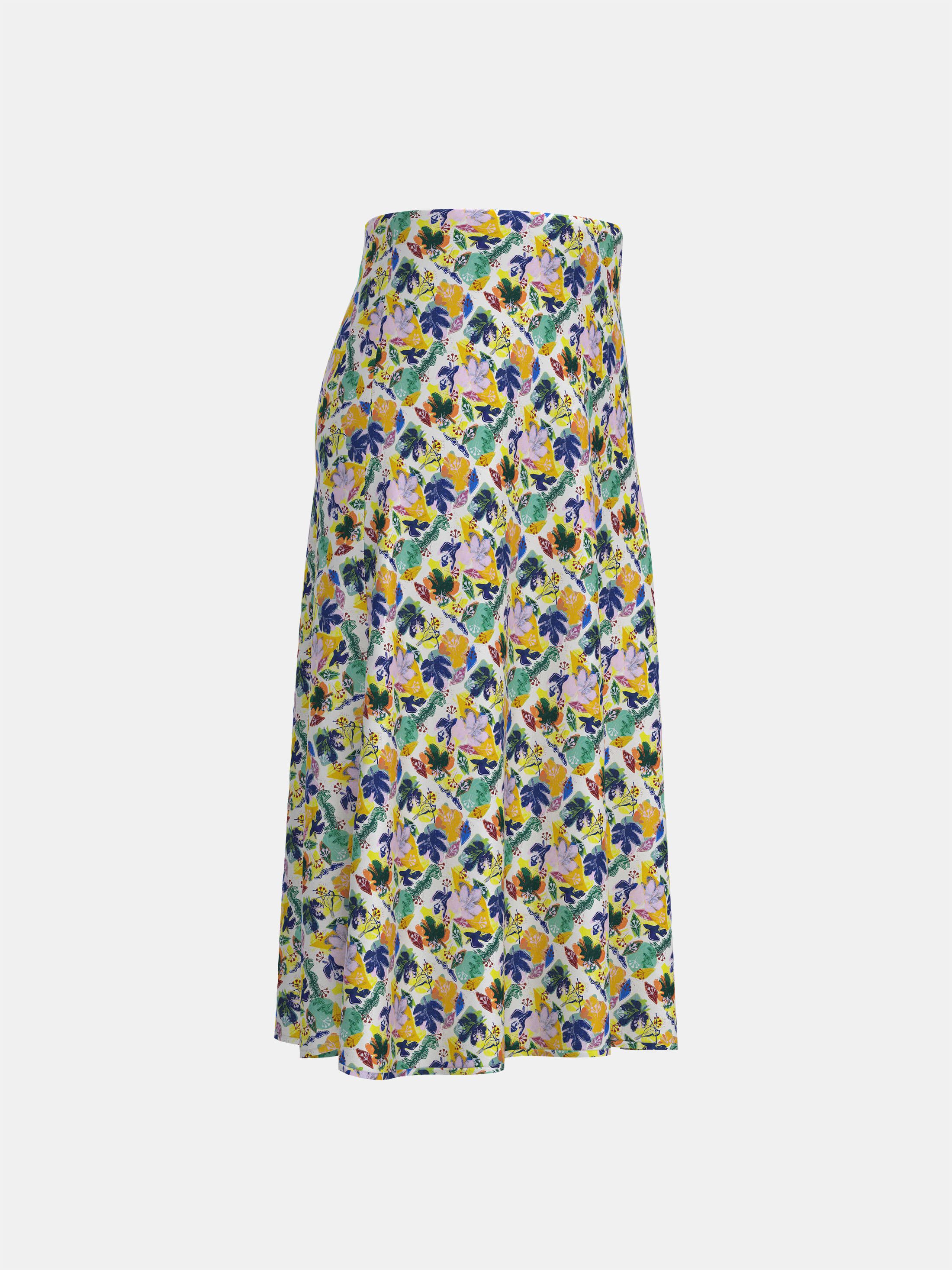 design your own Custom Silk A-line Skirt