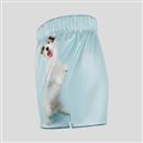 custom men's woven boxer shorts side view