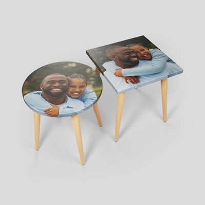 printed side table