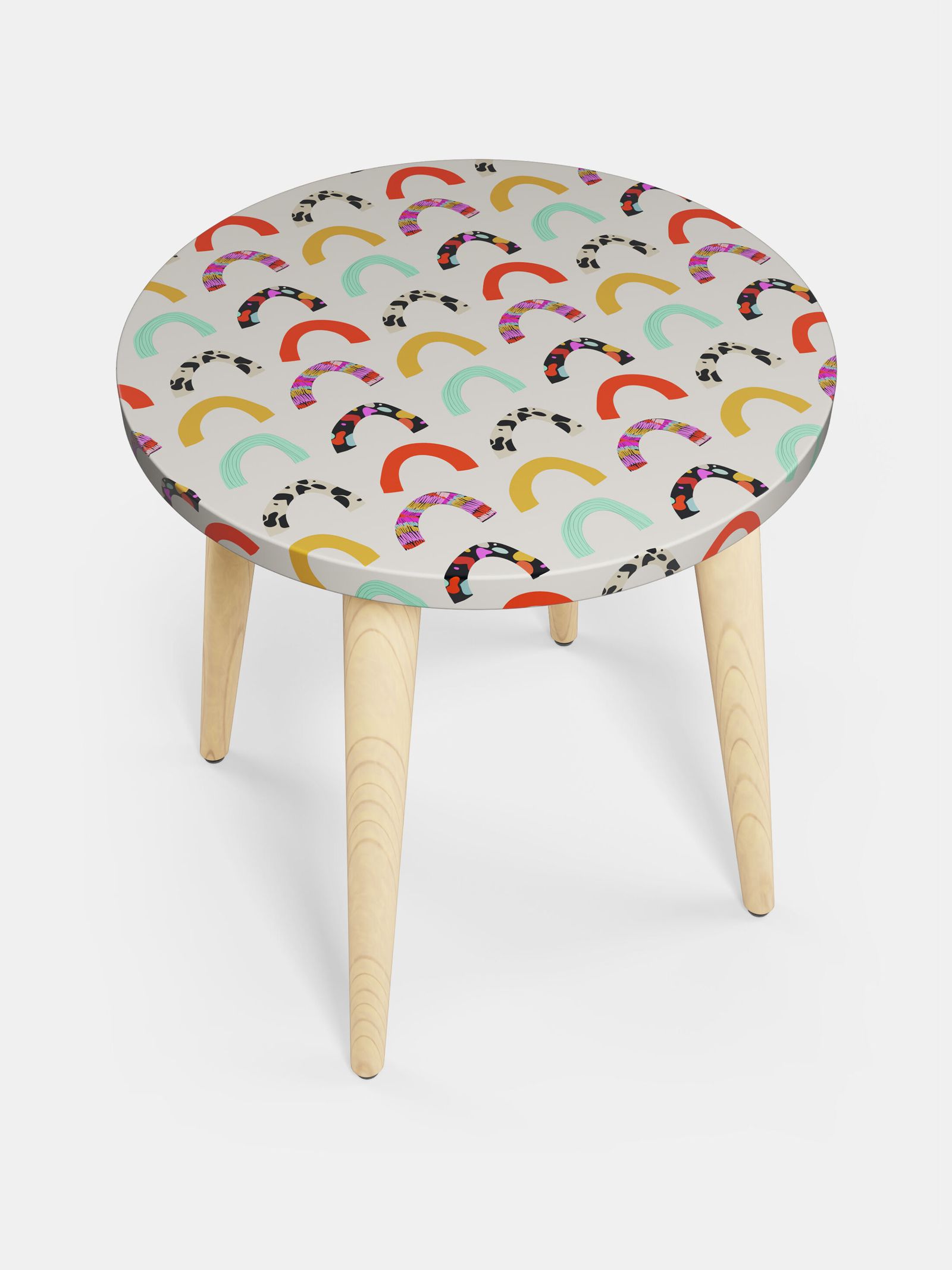 Bespoke Side Table. Printed Side Table. Custom Side Table.