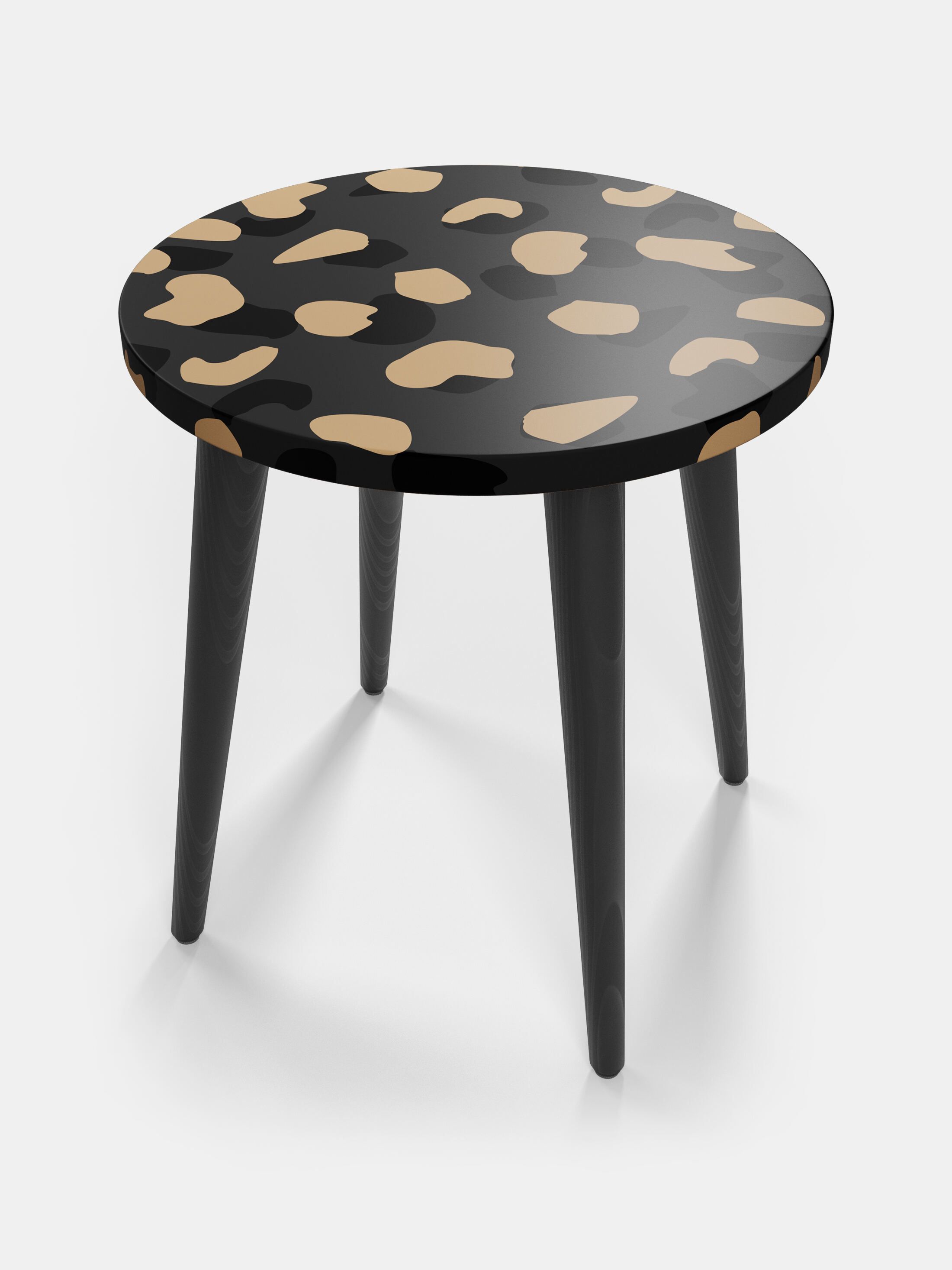 round custom side table