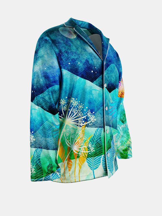 Men's custom printed luxury pyjama set