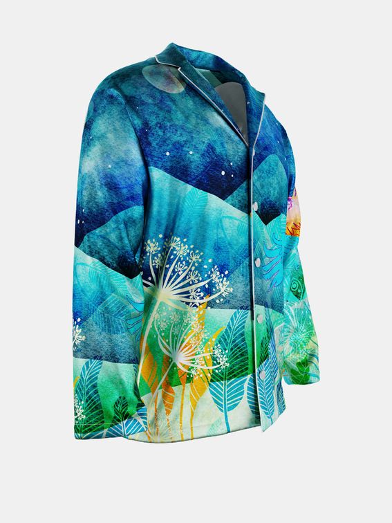 Men's custom printed luxury pyjama set