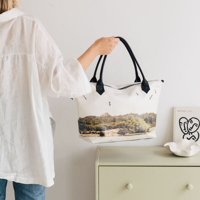 Borse di tela con cerniera - Shopping bag in tele di cotone
