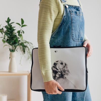 family photo laptop case