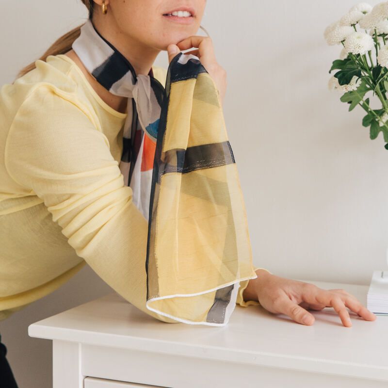 Style your own custom silk scarf