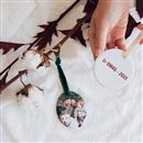 ornamento in ceramica personalizzato con foto