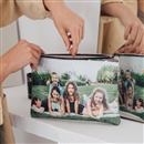 personalised leather clutch