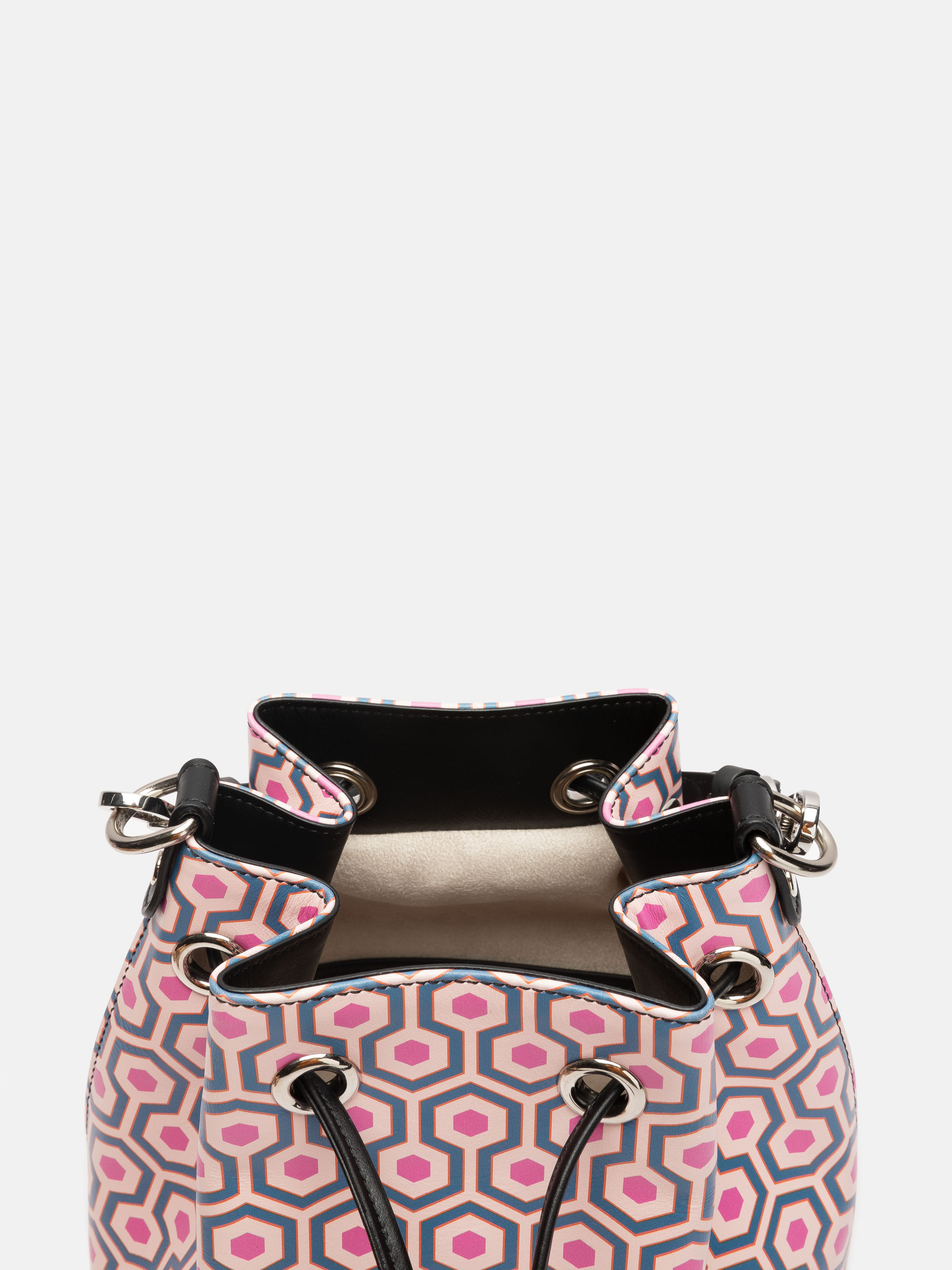 bedrukte bucket bag met print