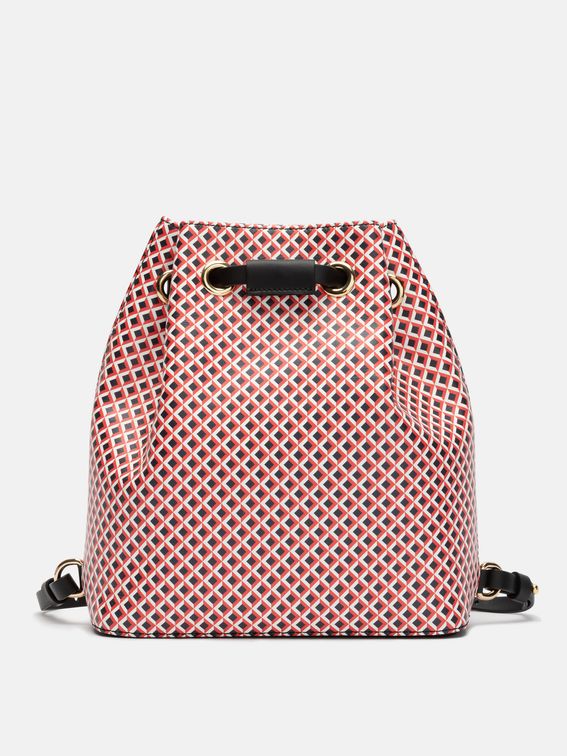 Custom Drawstring Backpack white