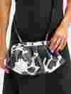 sac plissé avec motifs