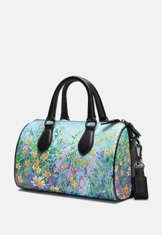 Mini duffle top bag leather