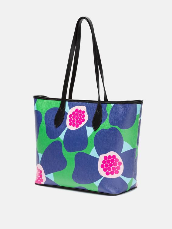 custom leather city tote bag