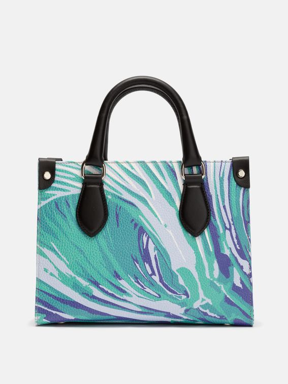 Design your own mini shopper bag handmade from Nappa leather