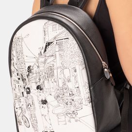 custom leather backpack