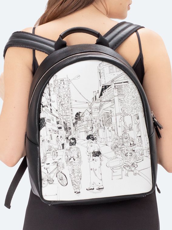 custom leather backpack