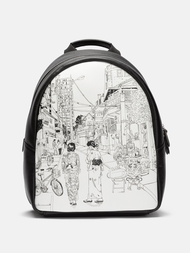 custom made leather backpack